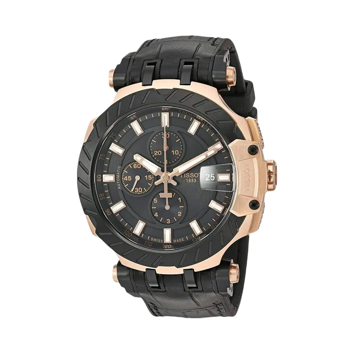 Tissot T-Race Men Automatic Black Dial Chronograph Synthetic Watch T1154273705101