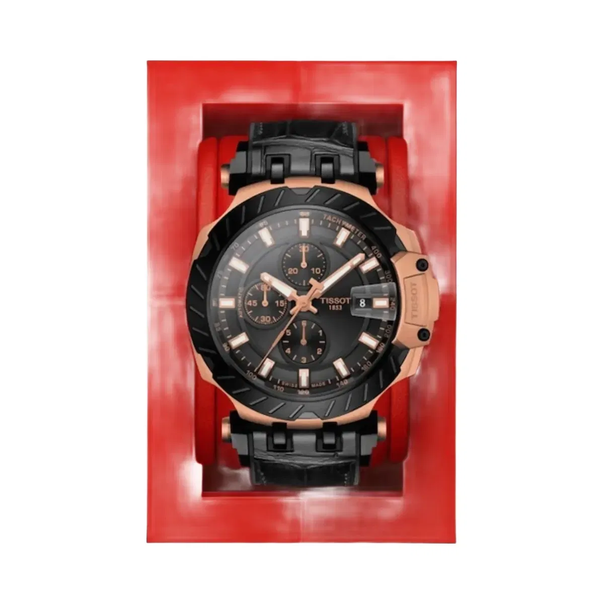 Tissot T-Race Men Automatic Black Dial Chronograph Synthetic Watch T1154273705101