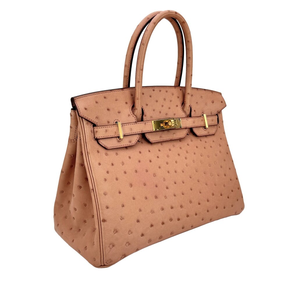 Terre Cuite Ostrich Birkin 30 Gold Hardware, 2015