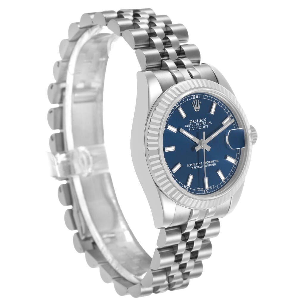 Datejust (Reference 178274). A 31mm stainless steel white gold automatic wristwatch with date. 2016