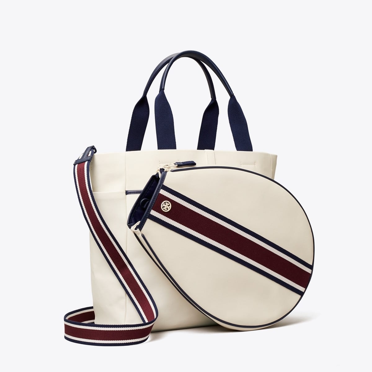 Striped Tennis Tote