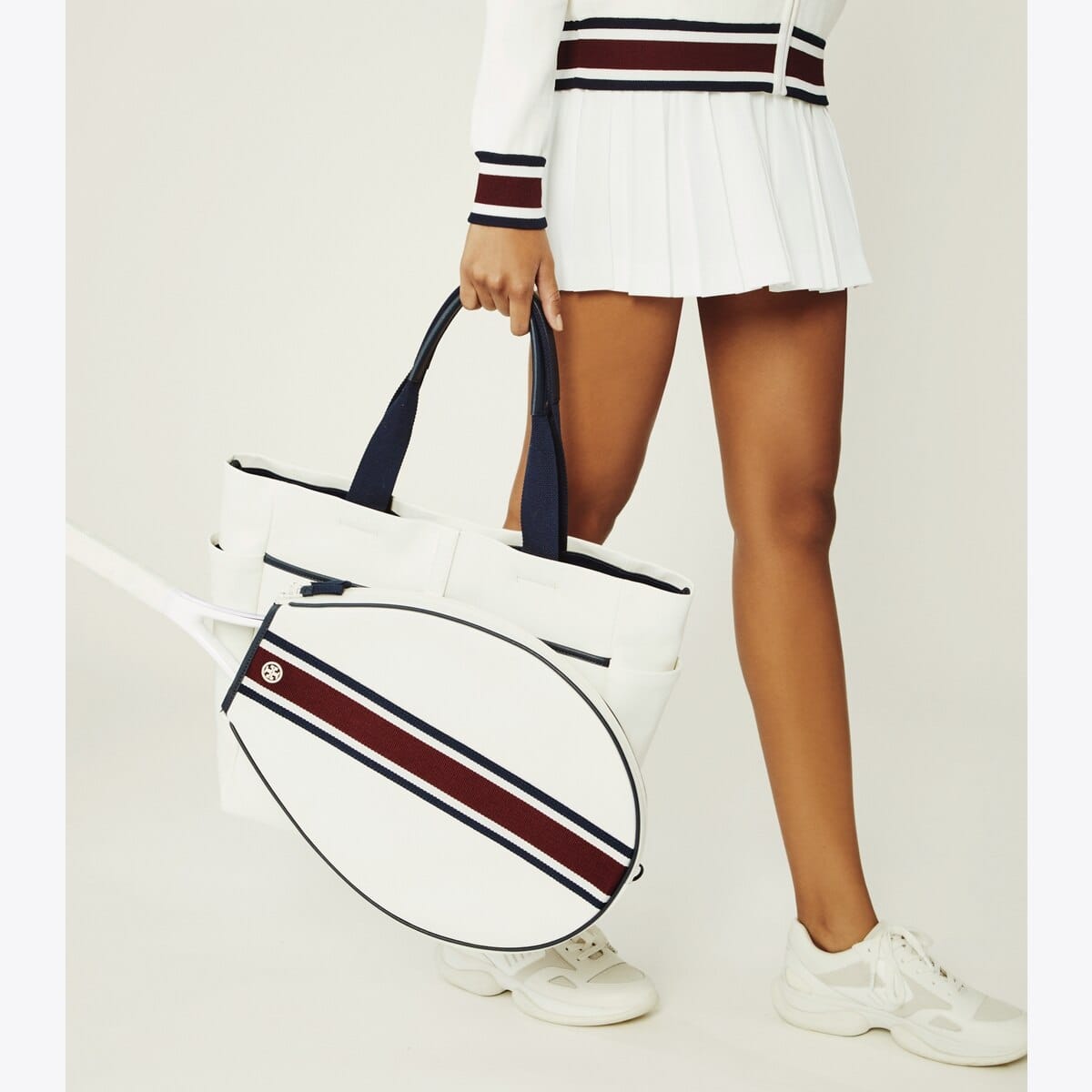 Striped Tennis Tote