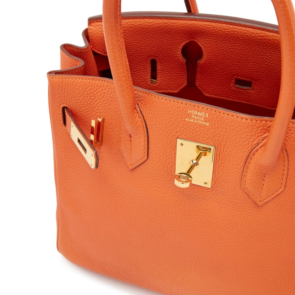 Orange Togo Birkin 30 Gold Hardware, 2010