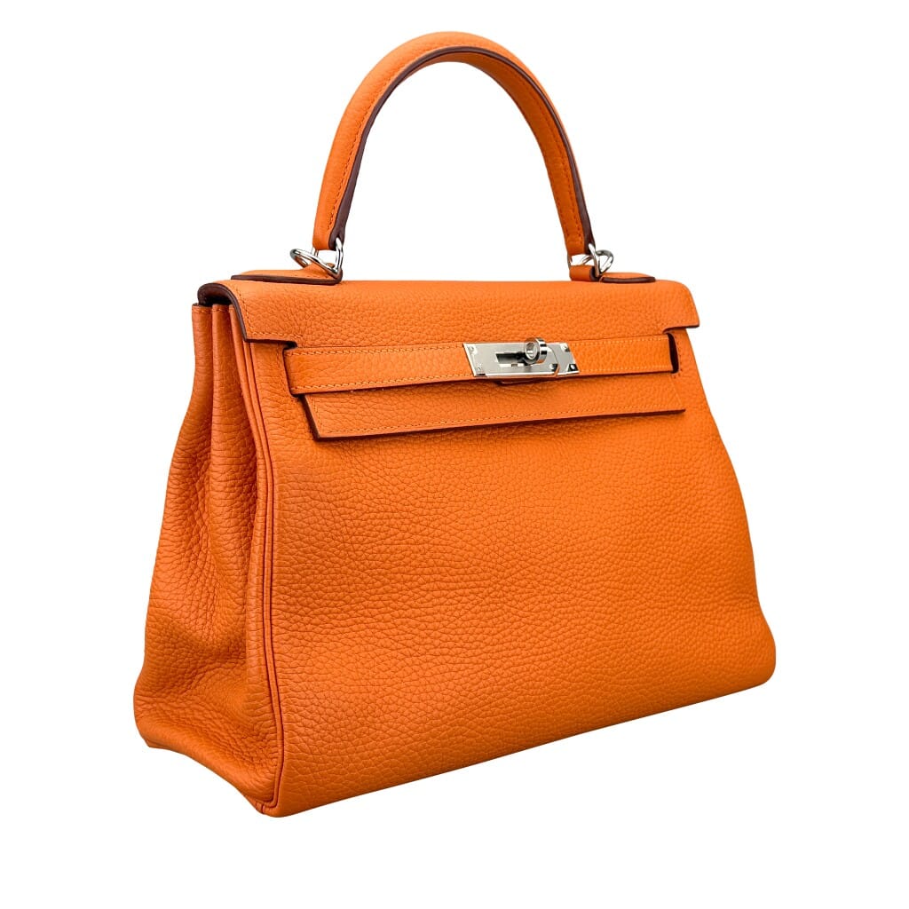 Orange Togo Retourne Kelly 28 Palladium Hardware, 2015