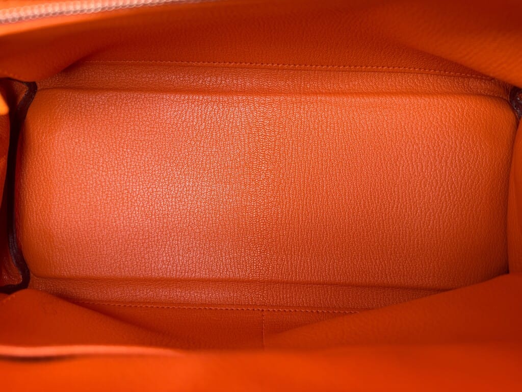 Orange Togo Retourne Kelly 28 Palladium Hardware, 2015