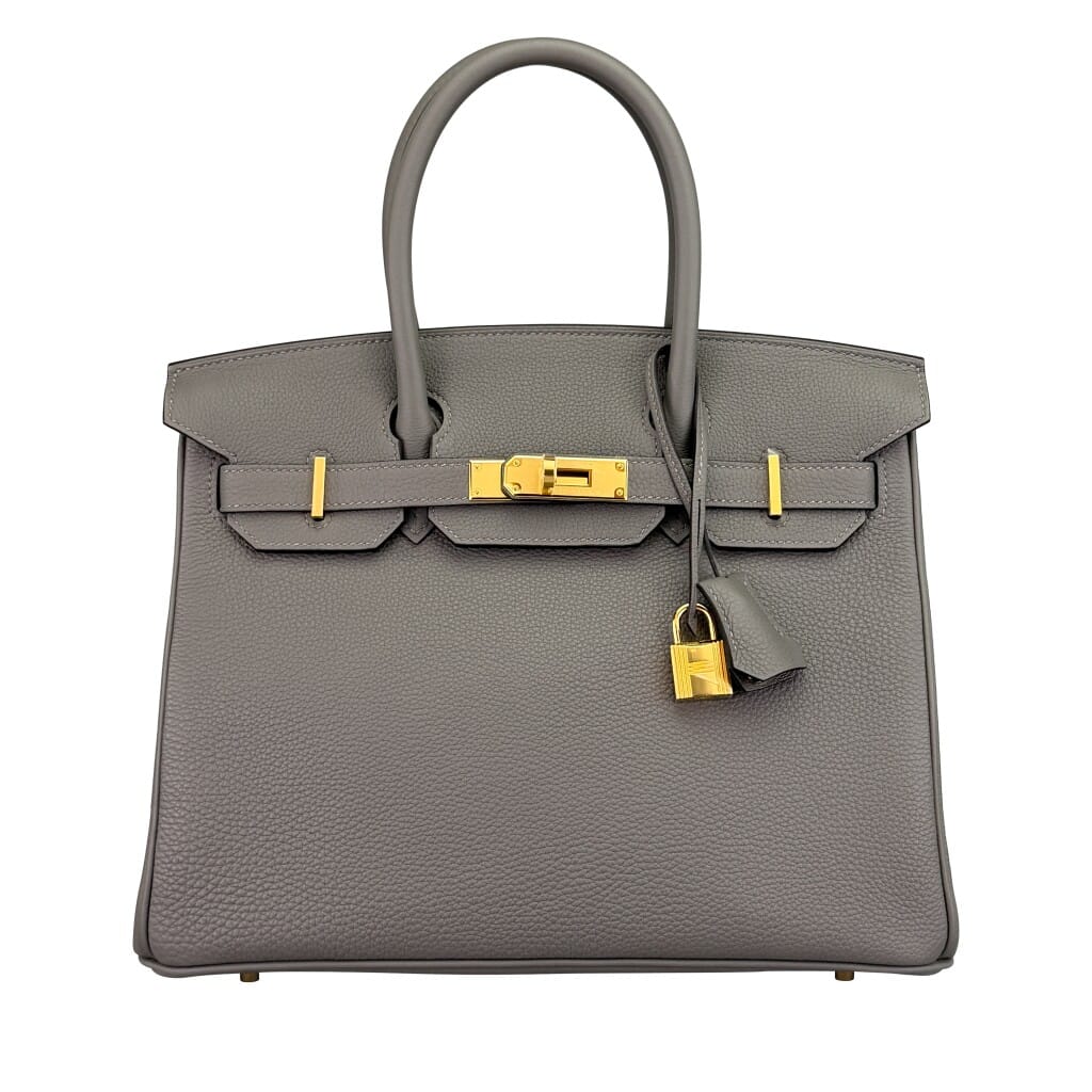 Gris Meyer Togo Birkin 30 Gold Hardware, 2023