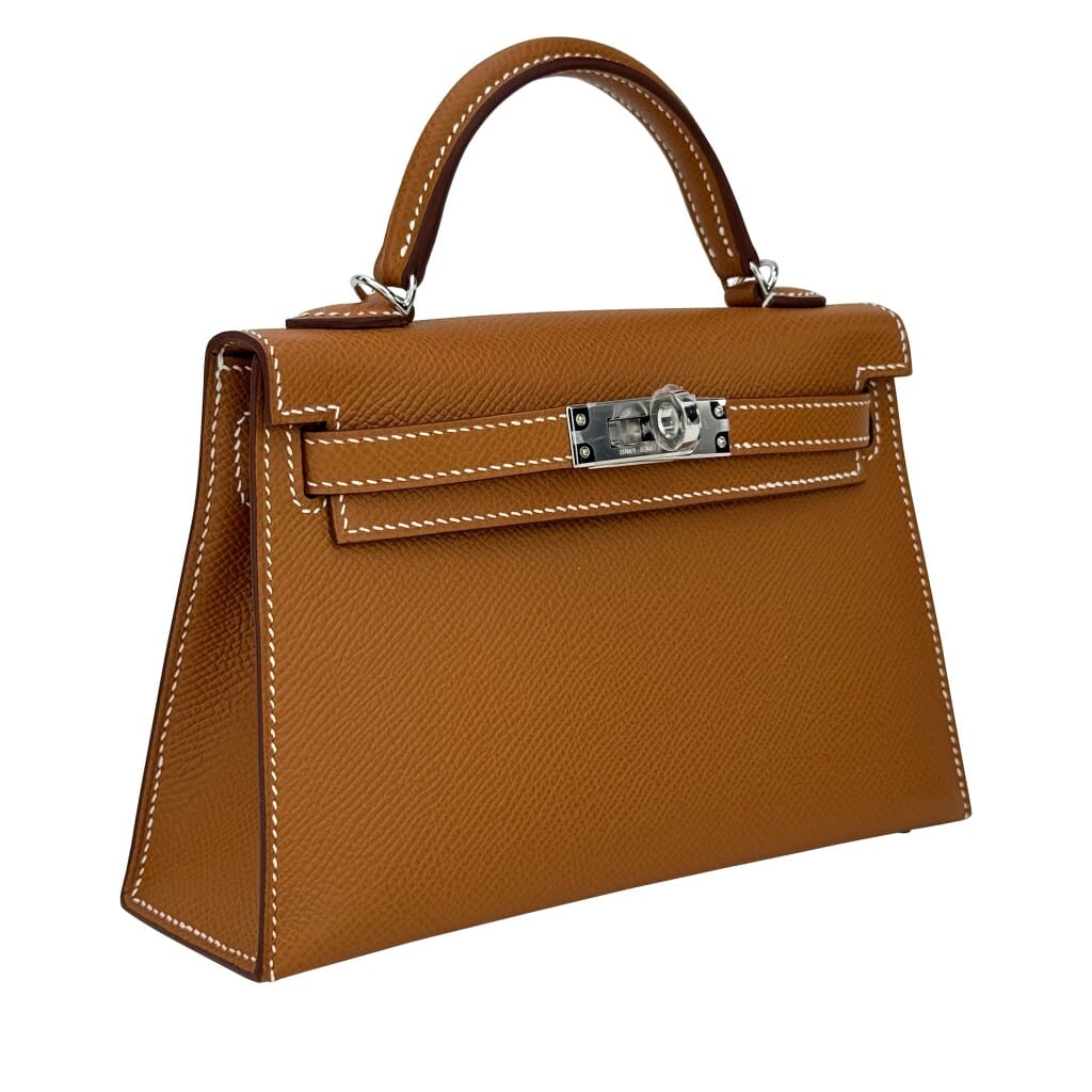 Gold Epsom Mini Kelly 20 II Palladium Hardware, 2026