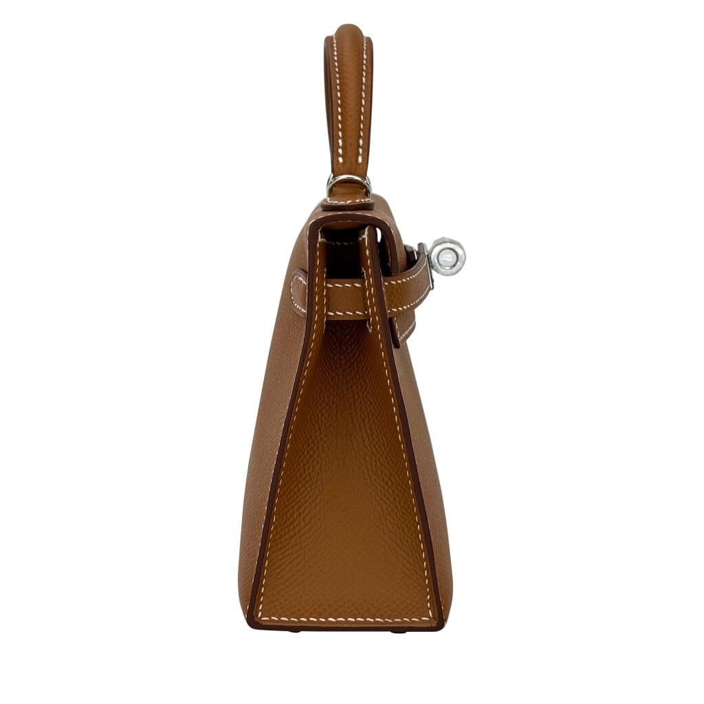 Gold Epsom Mini Kelly 20 II Palladium Hardware, 2026