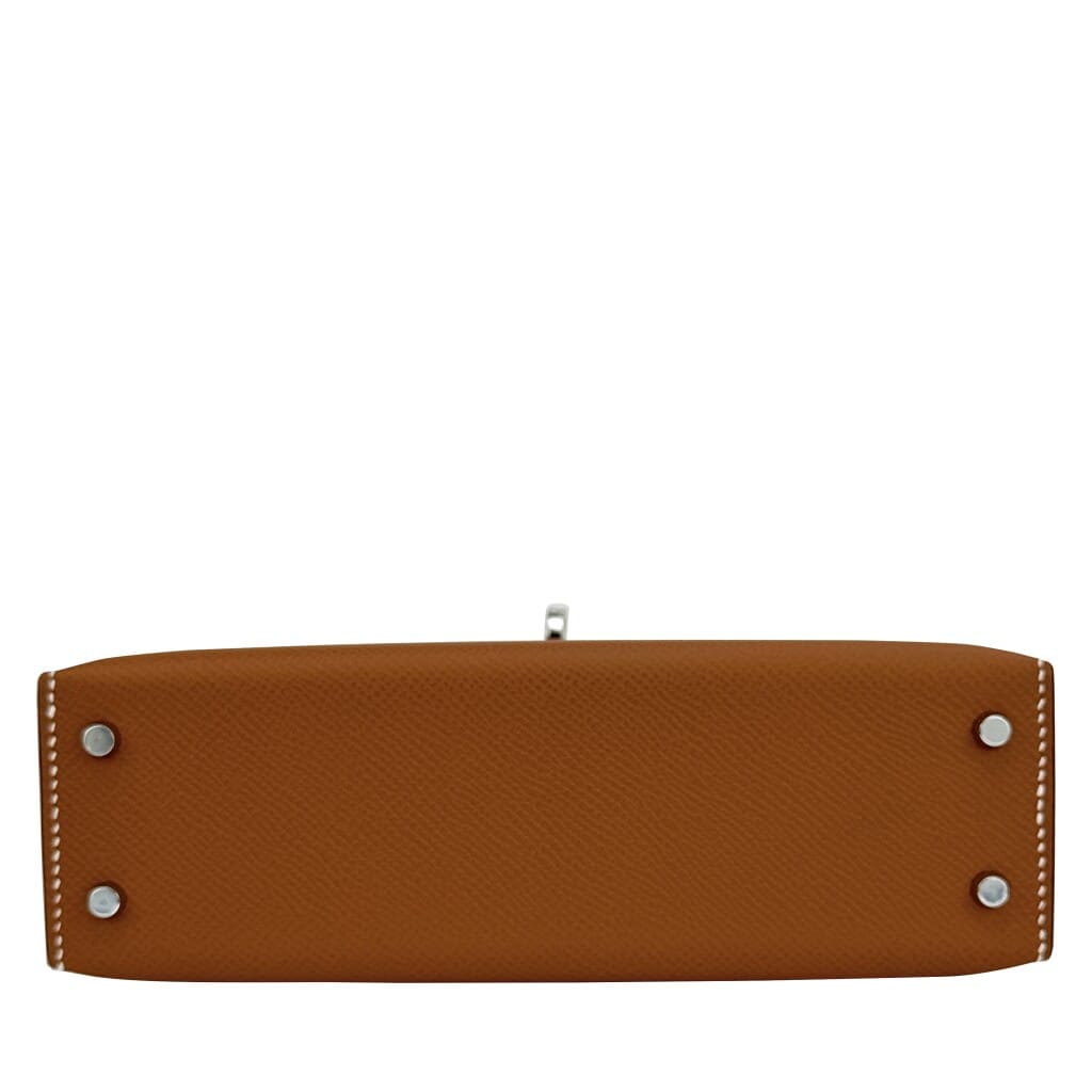 Gold Epsom Mini Kelly 20 II Palladium Hardware, 2026