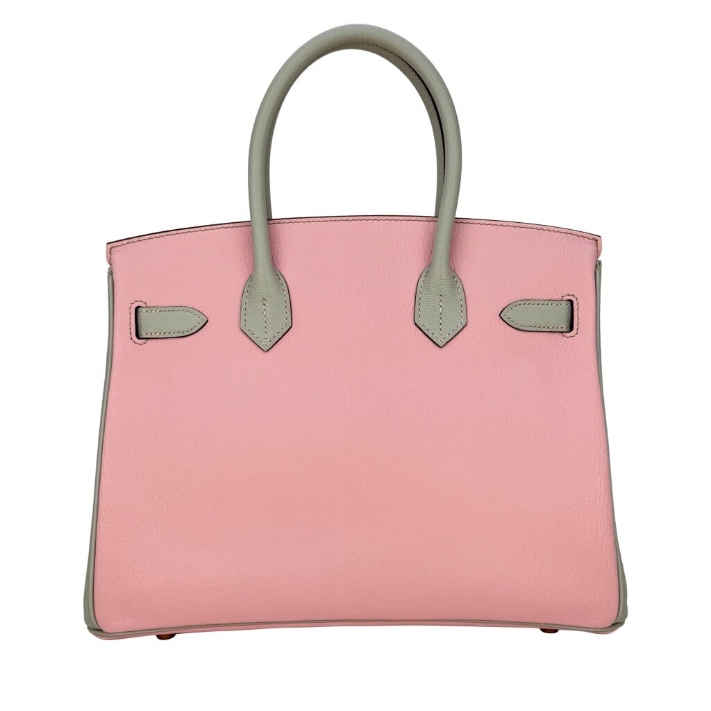 Rose Sakura and Gris Perle Chèvre Mysore HSS Birkin 30 Gold Hardware, 2016