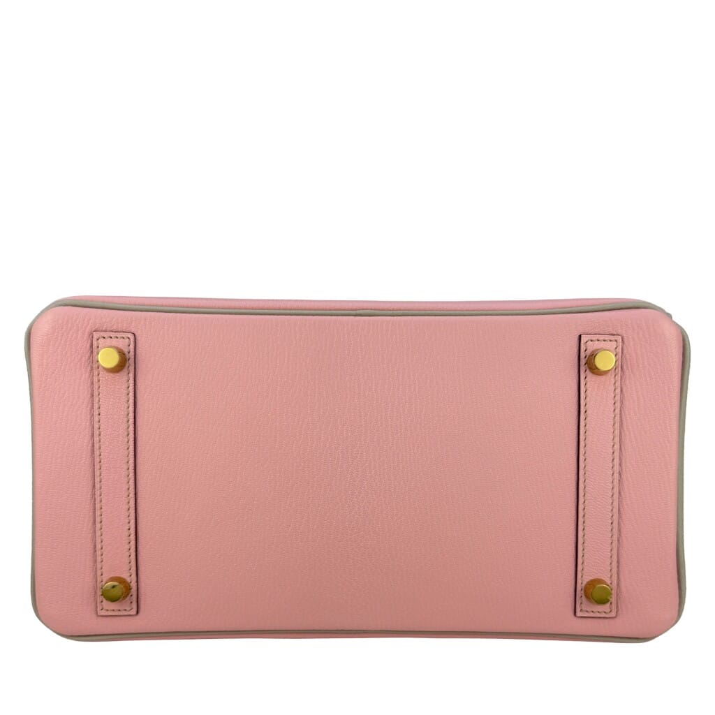 Rose Sakura and Gris Perle Chèvre Mysore HSS Birkin 30 Gold Hardware, 2016