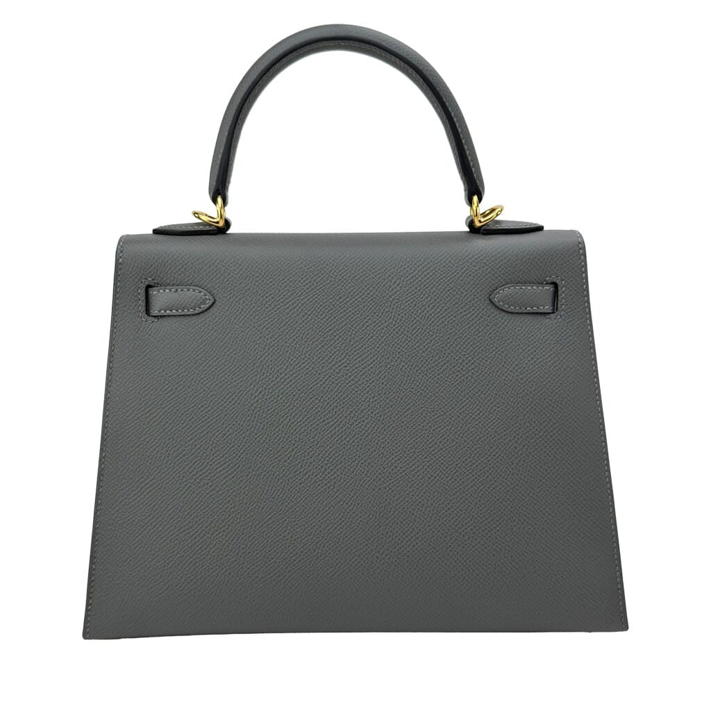 Gris Meyer Epsom Sellier Kelly 25 Gold Hardware, 2025