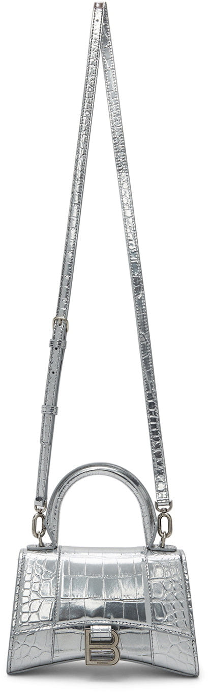 Balenciaga Silver XS Hourglass Bag