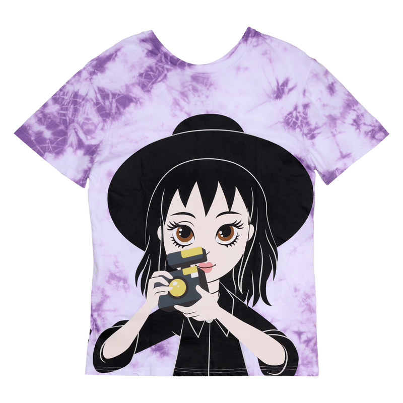 Beetlejuice & Lydia Deetz Reversible Tie-Dye Unisex Tee