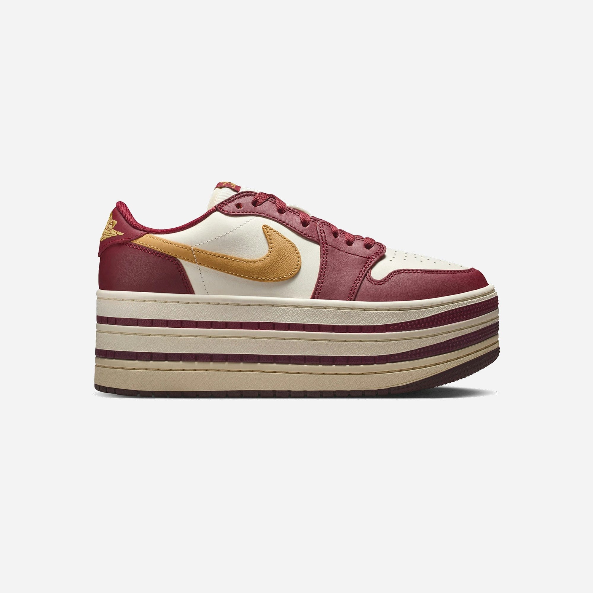 Nike Air Jordan 1 Low Triple Stack Team Red Pale Ivory WMNS
