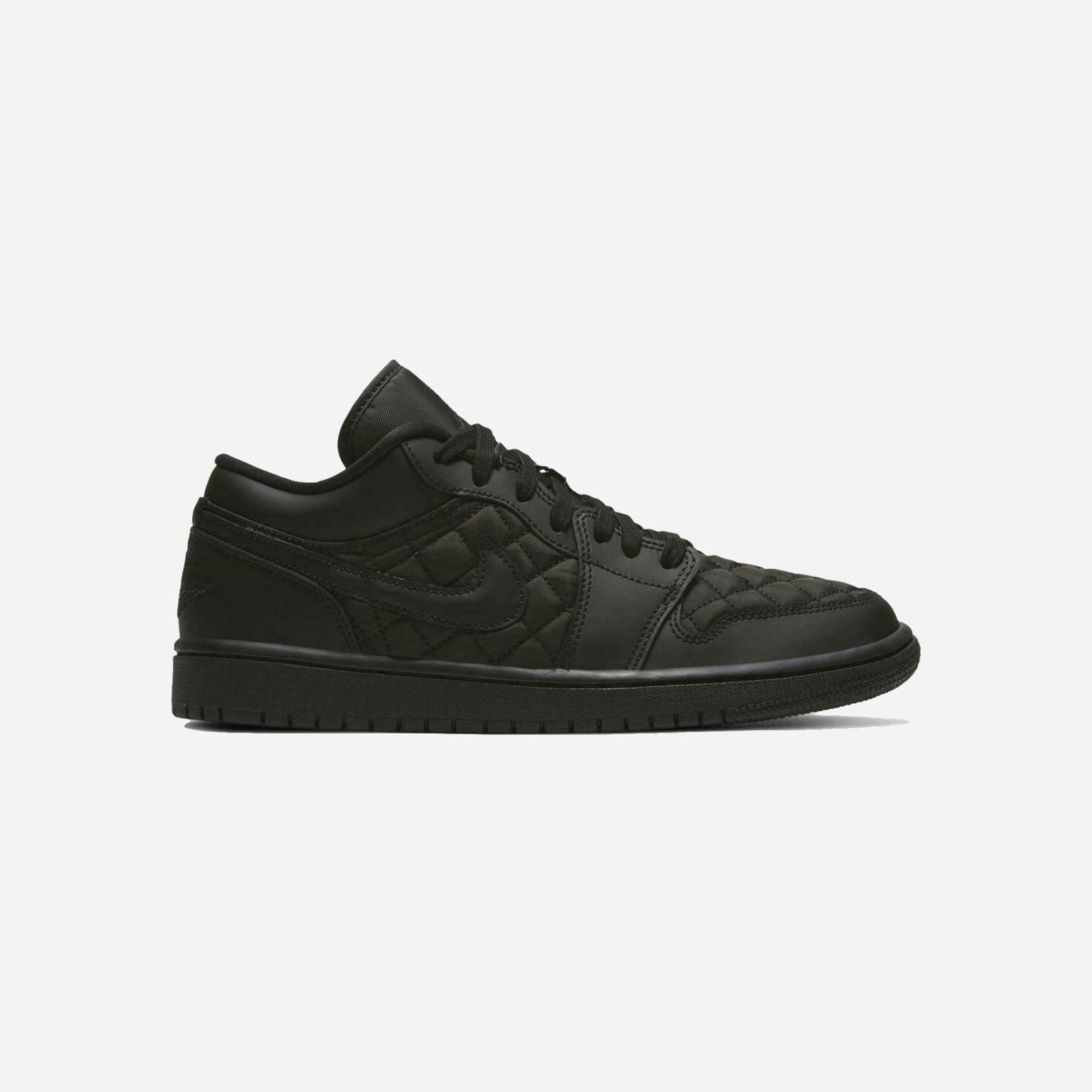 Nike Air Jordan 1 Low Triple Black Quilted WMNS