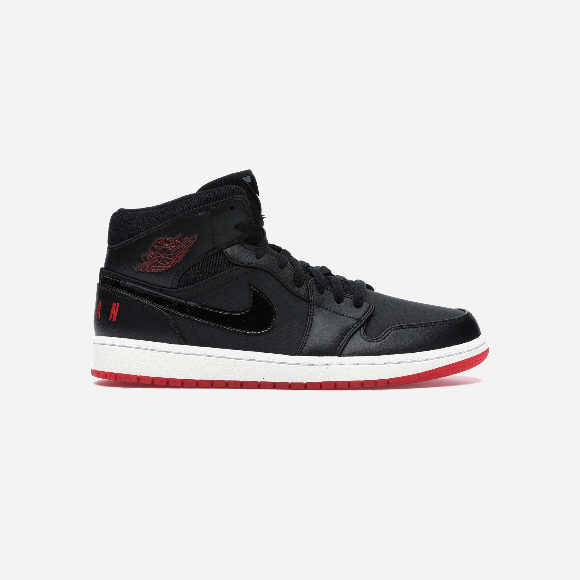 Nike Air Jordan 1 Mid Black University Red