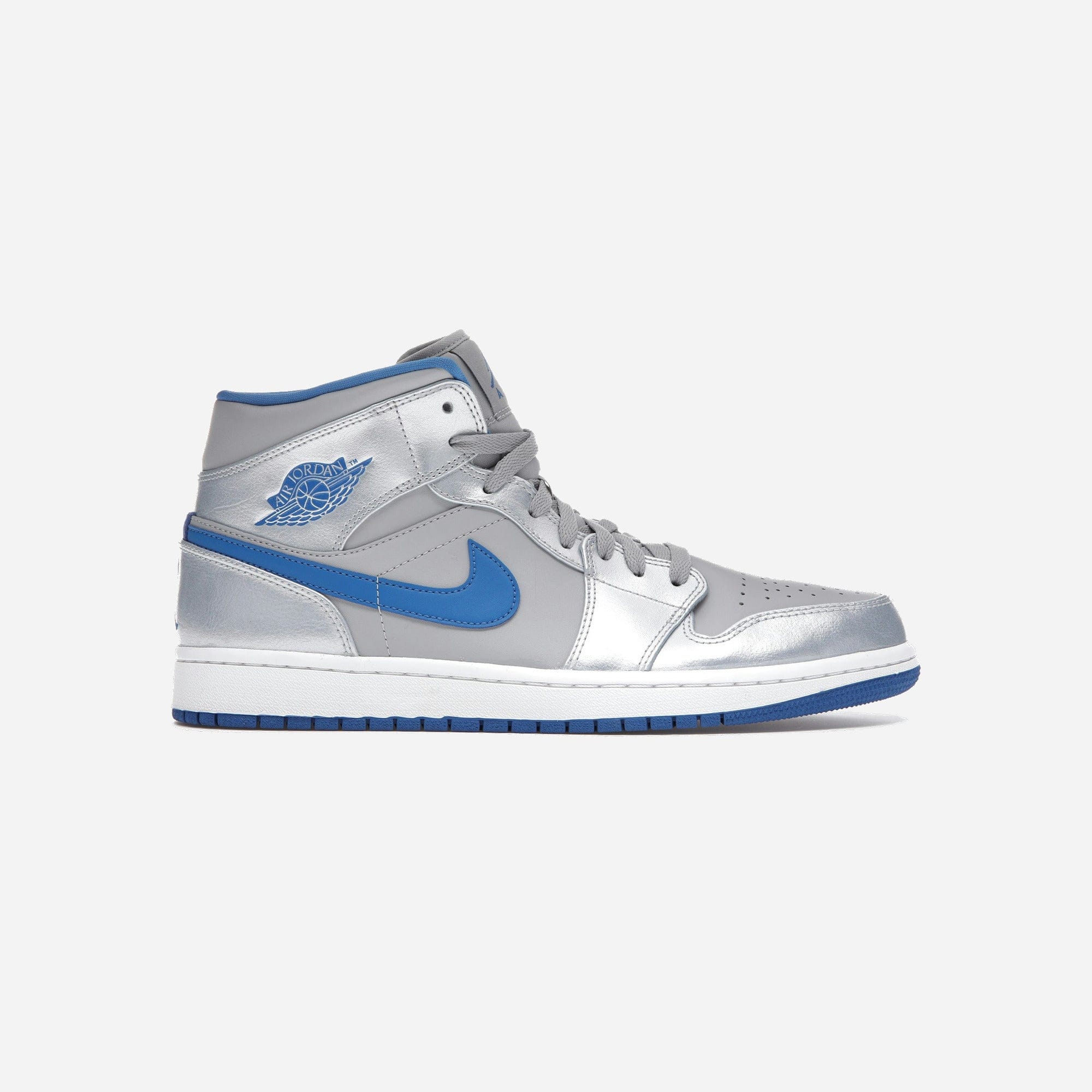 Nike Air Jordan 1 Mid Wolf Grey Sport Blue