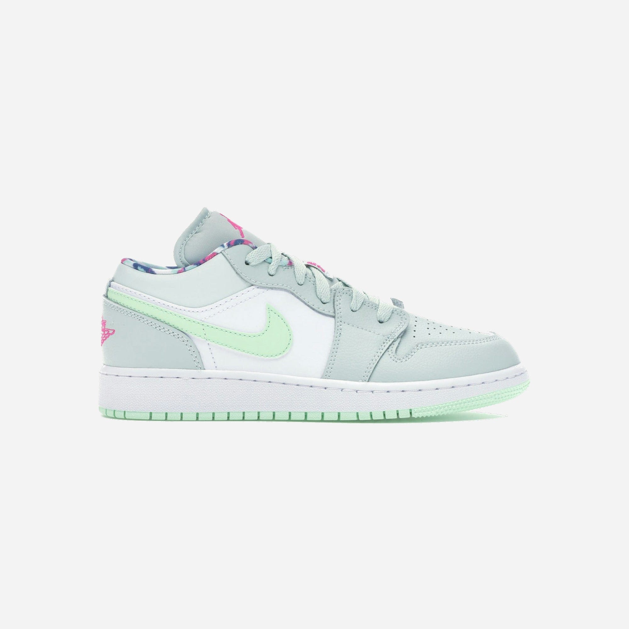 Nike Air Jordan 1 Low Barely Grey Frosted Spruce GS