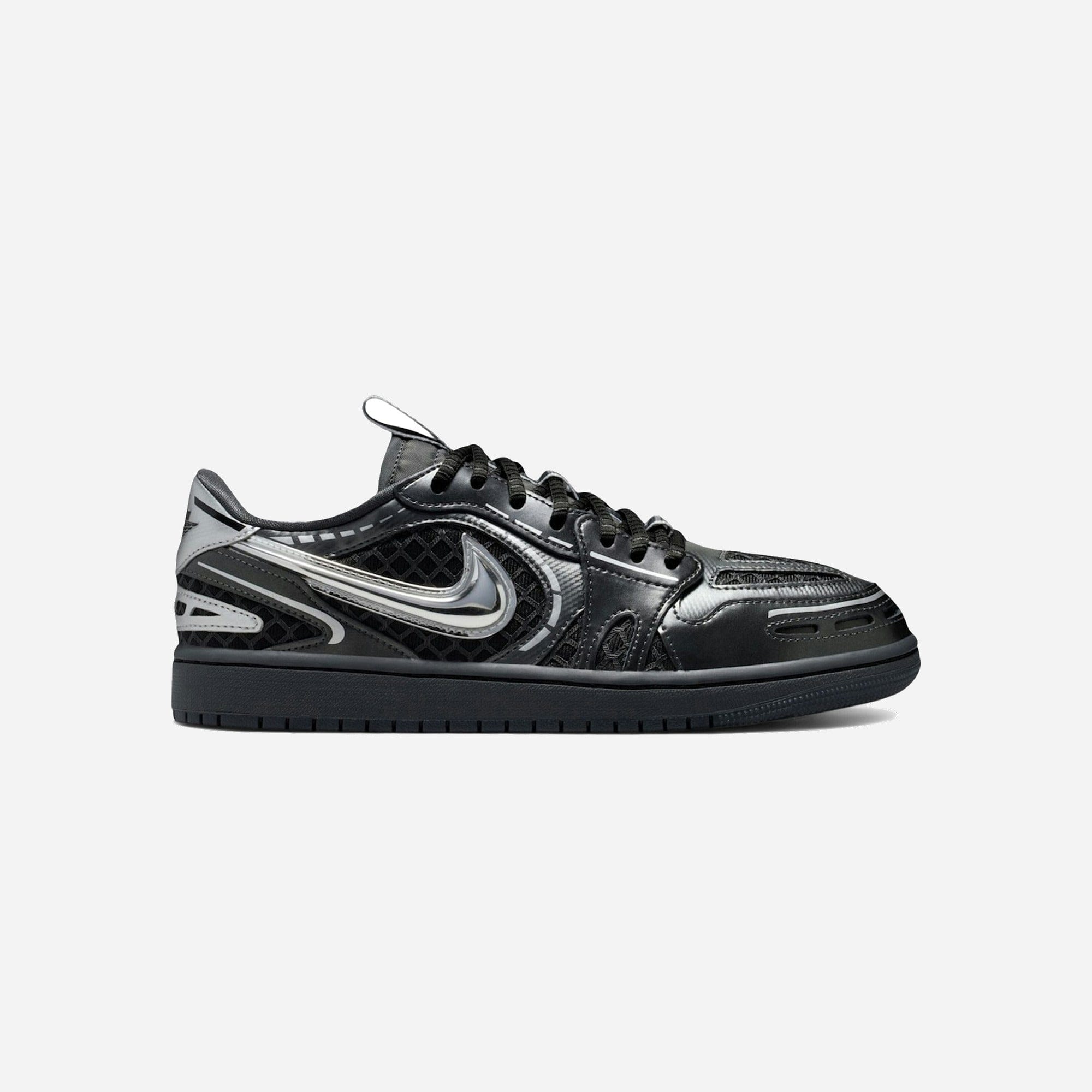 Nike Air Jordan 1 Low Method Of Make V3 Black Metallic Silver WMNS