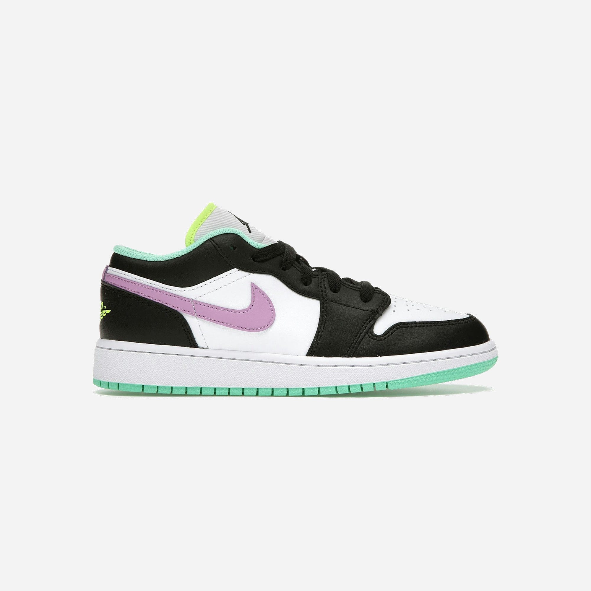 Nike Air Jordan 1 Low Green Glow Violet Shock GS