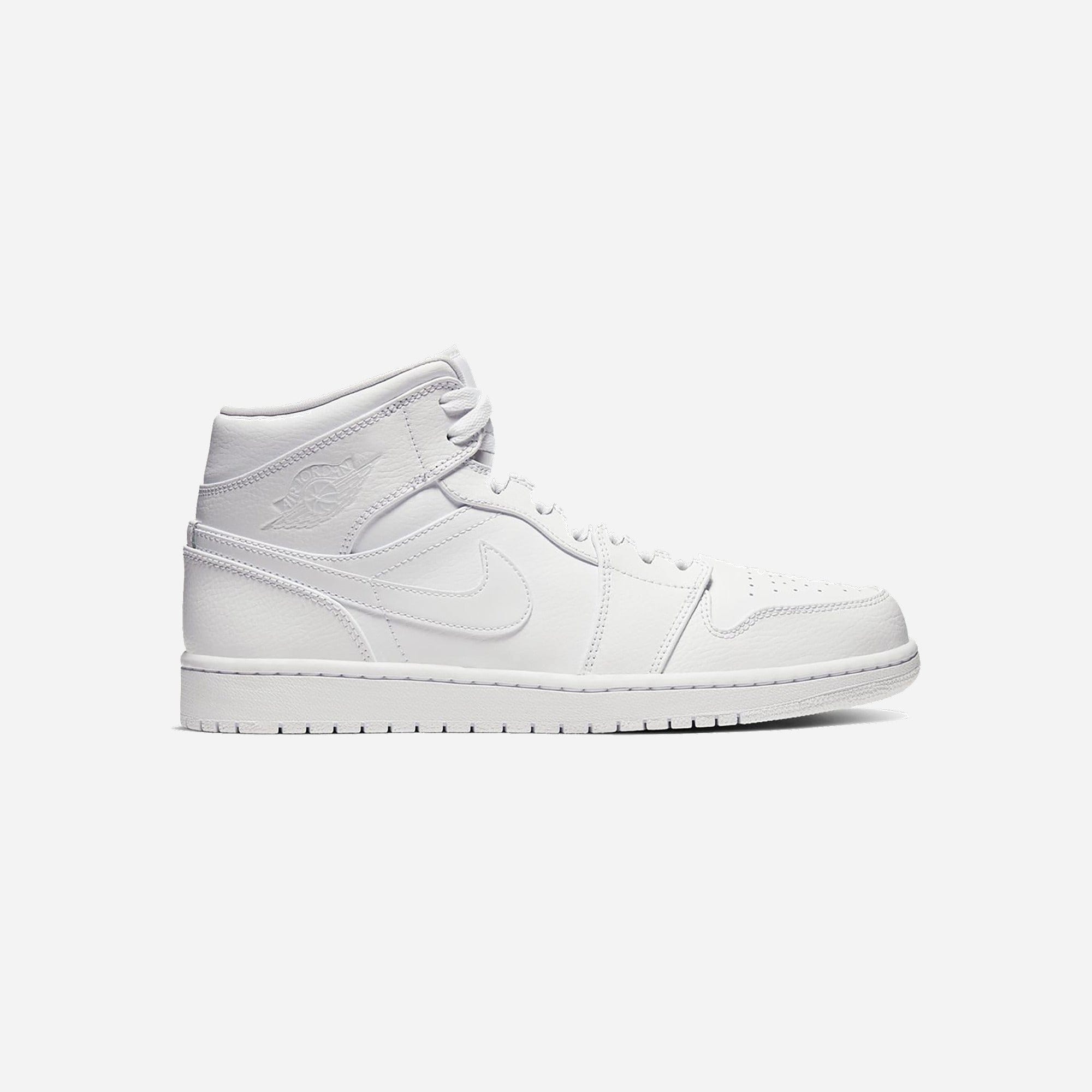 Nike Air Jordan 1 Mid Triple White (2020)