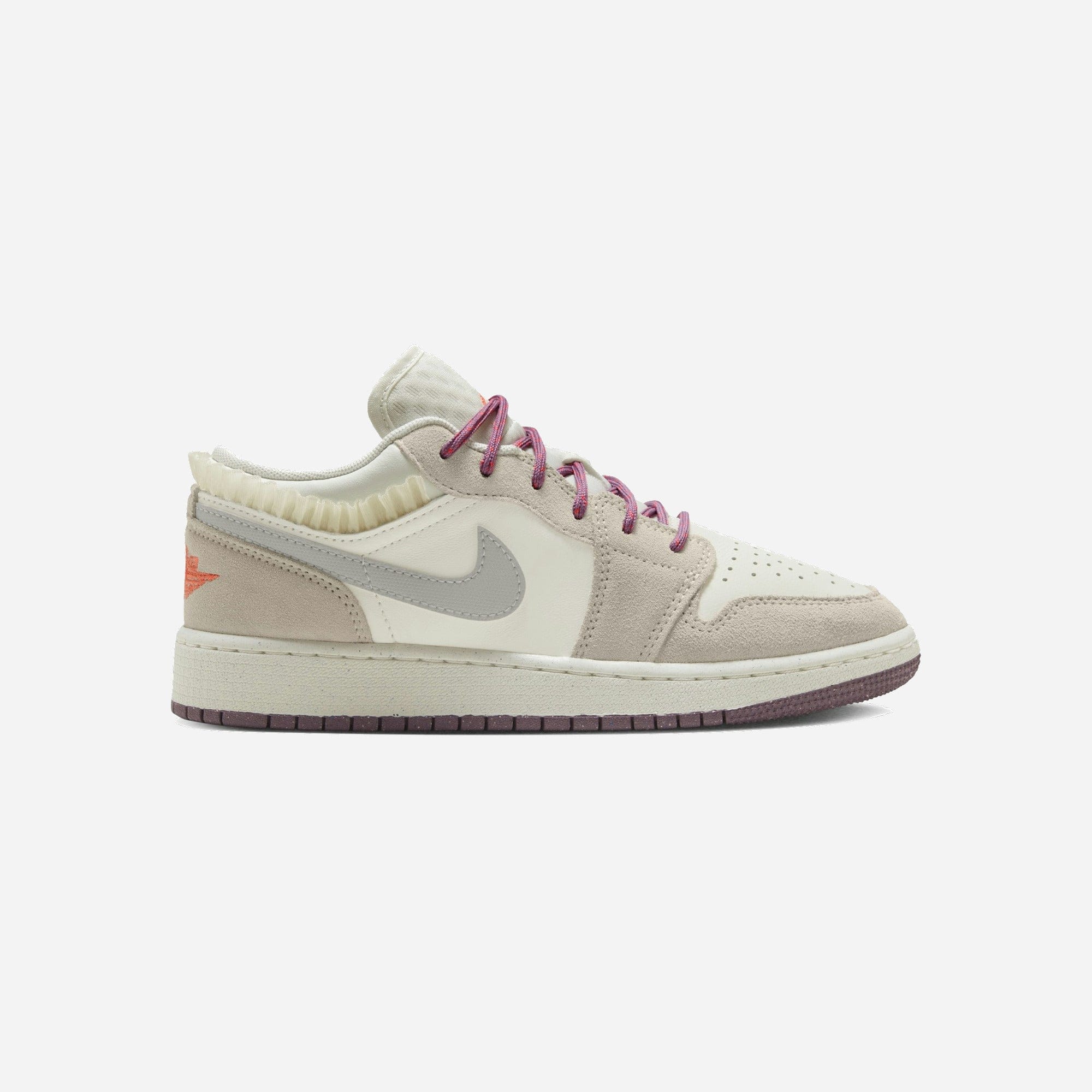 Nike Air Jordan 1 Low SE Sail Legend Light Brown Violet Dust Neutral Grey GS