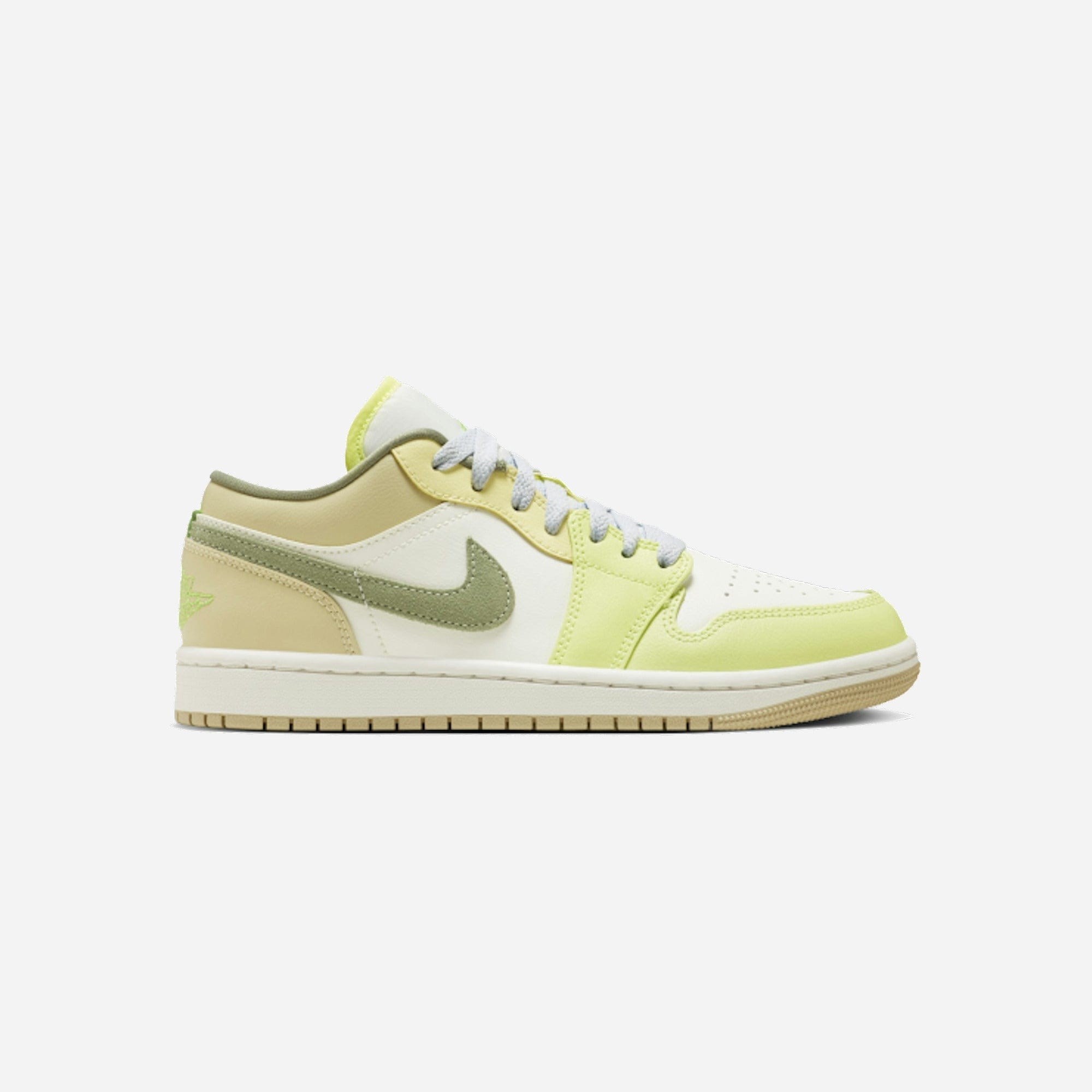 Nike Air Jordan 1 Low Sail White Oil Green WMNS