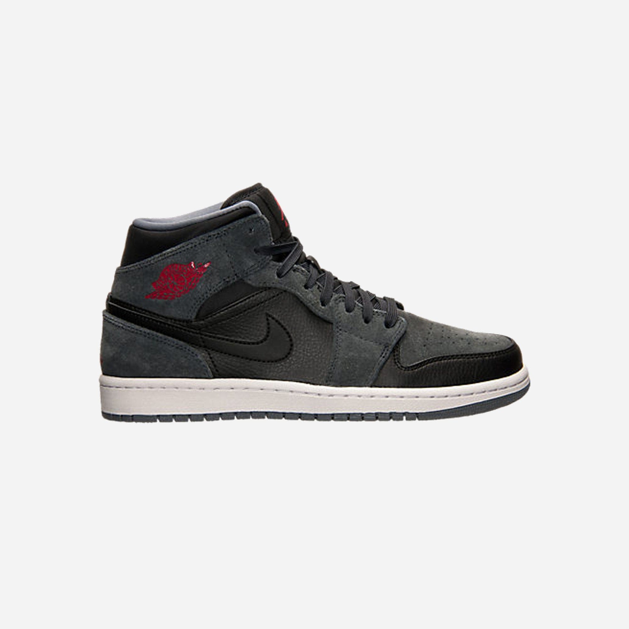 Nike Air Jordan 1 Retro Mid Black Gym Red Anthracite