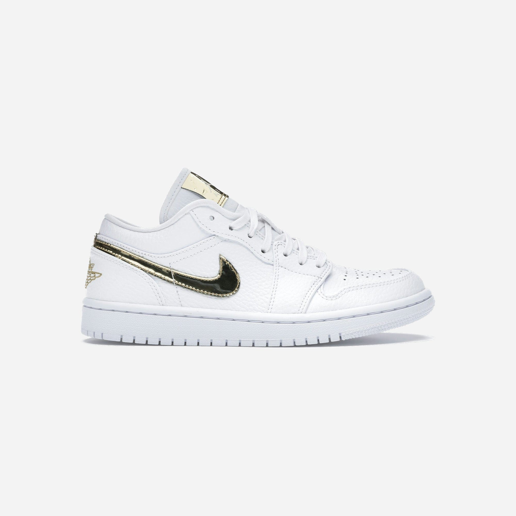 Nike Air Jordan 1 Low White Metallic Gold WMNS