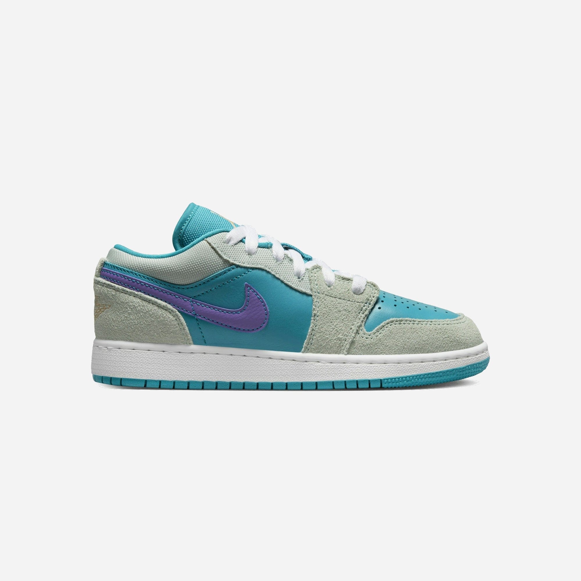 Nike Air Jordan 1 Low SE Pistachio Frost Aquatone Psychic Purple Celestial Gold GS