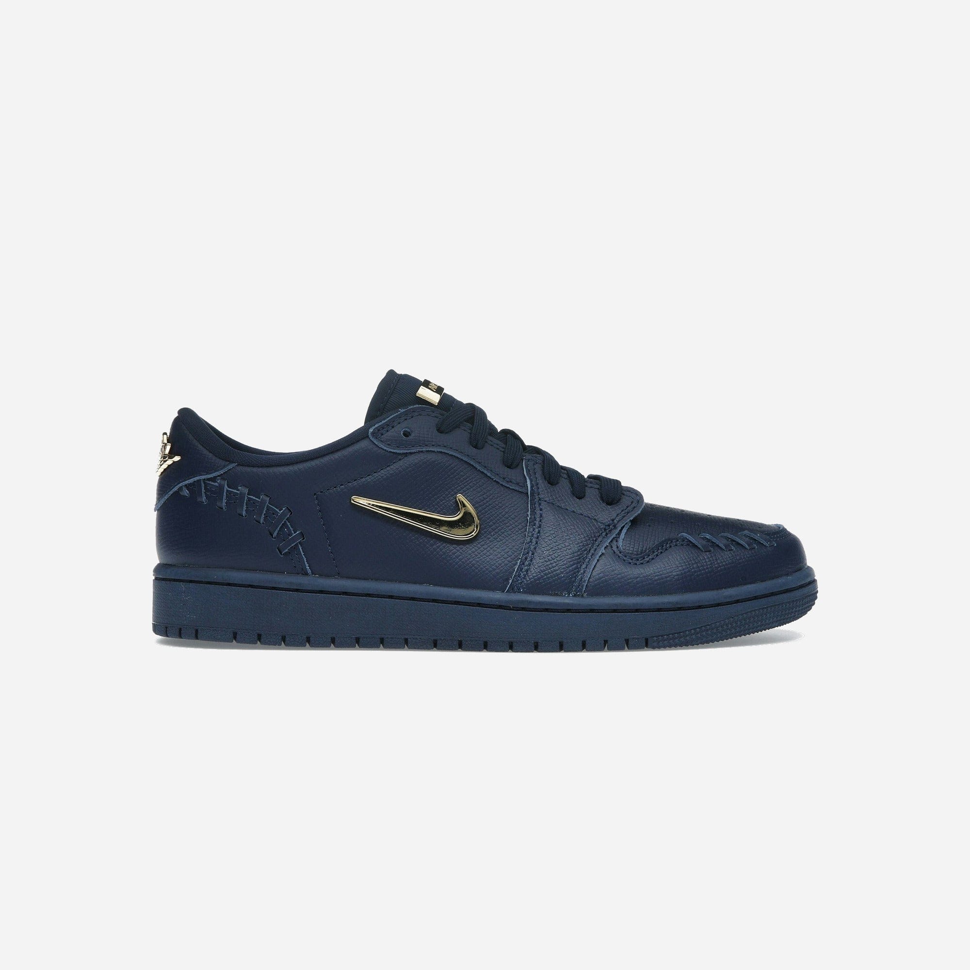 Nike Air Jordan 1 Low Method Of Make Midnight Navy Metallic Gold WMNS