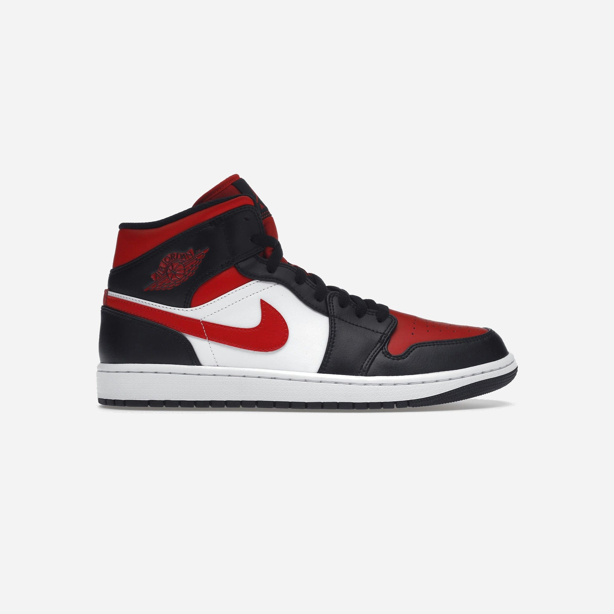 Nike Air Jordan 1 Mid White Black Red (2022)