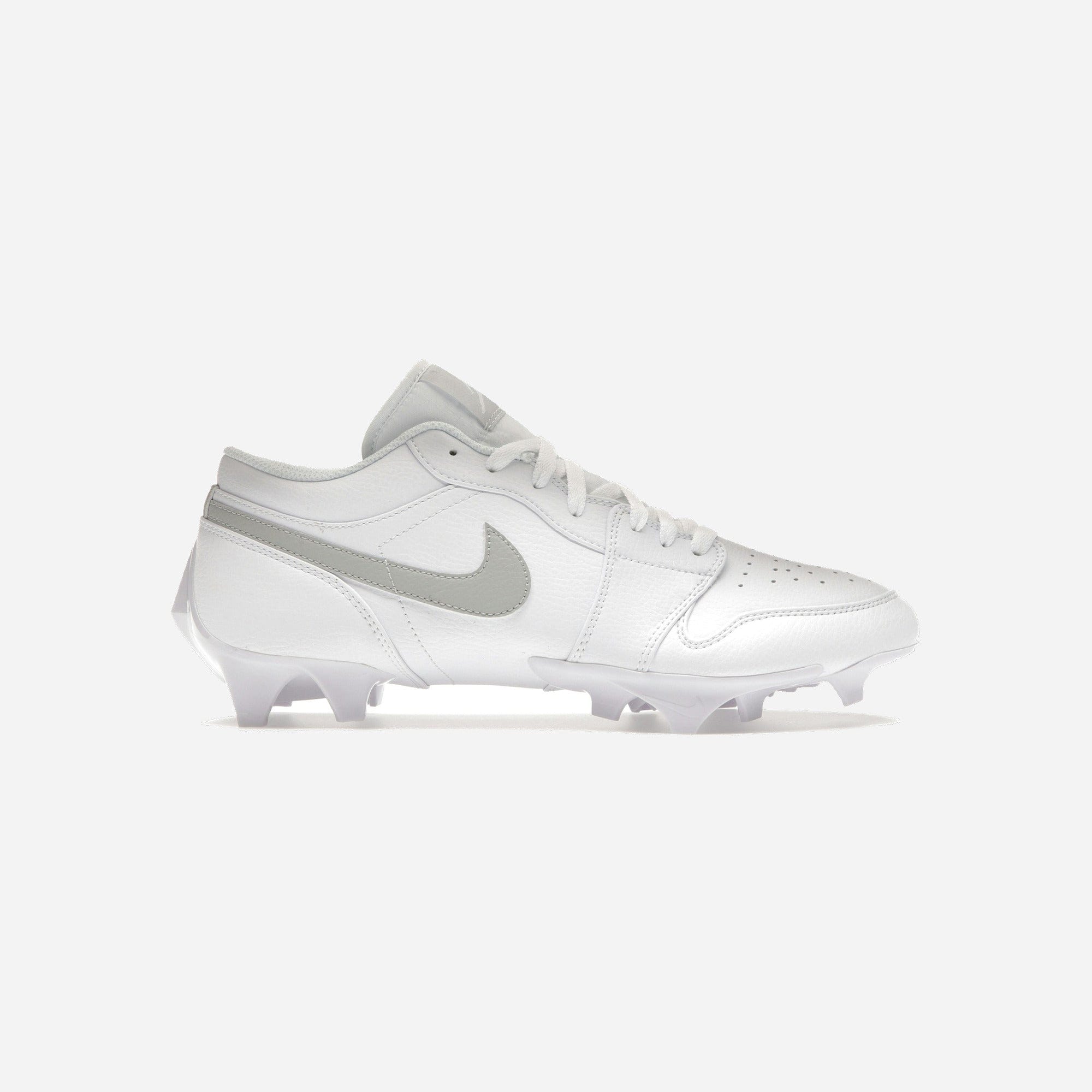 Nike Air Jordan 1 Low TD Cleat White Grey Fog