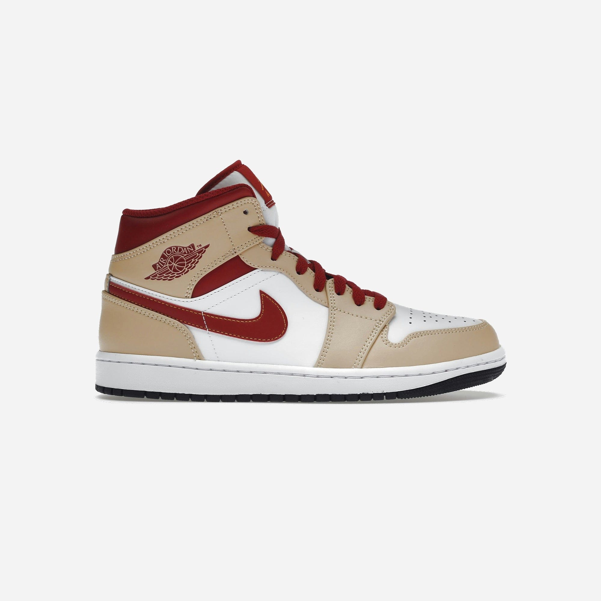 Nike Air Jordan 1 Mid Light Curry Cardinal Men's