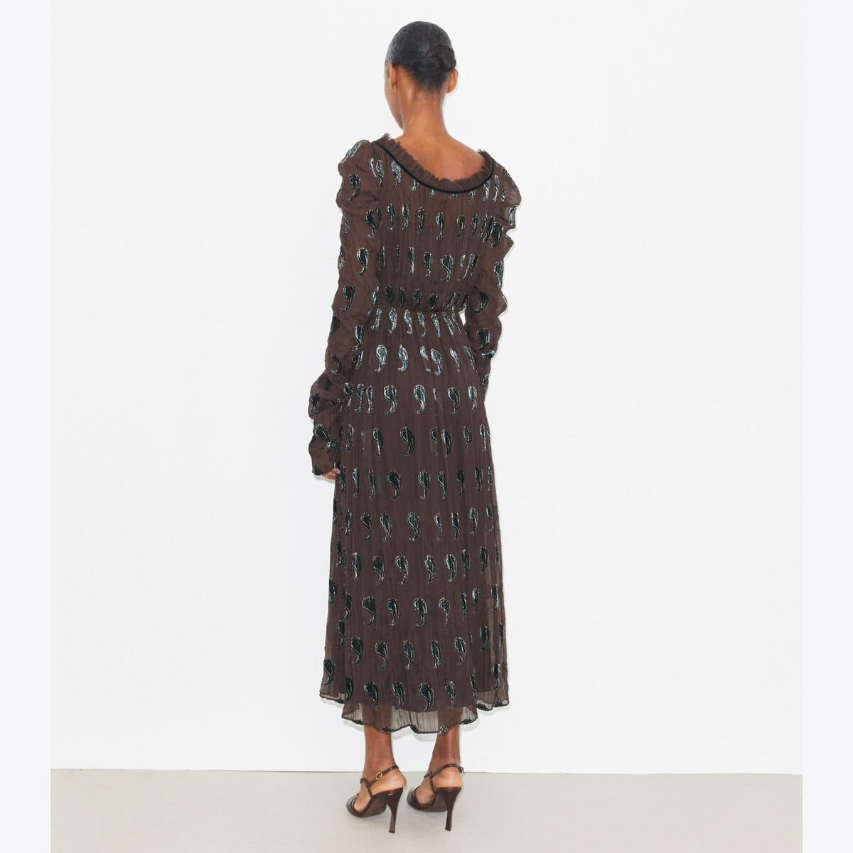 Ruched Velvet Dress