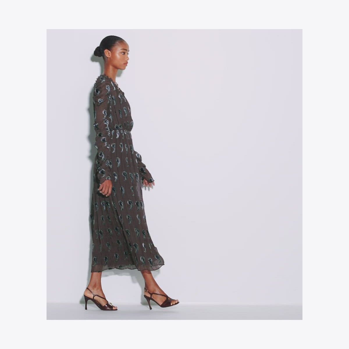Ruched Velvet Dress
