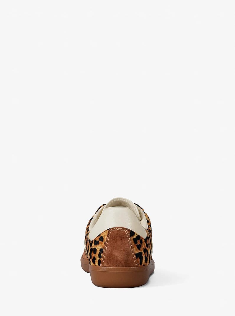 Sammy Leopard Print Calf Hair Sneaker