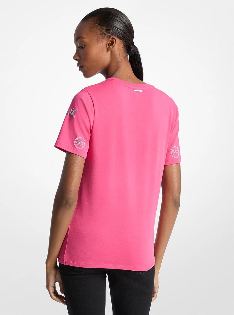 Embellished Logo Cotton T-Shirt