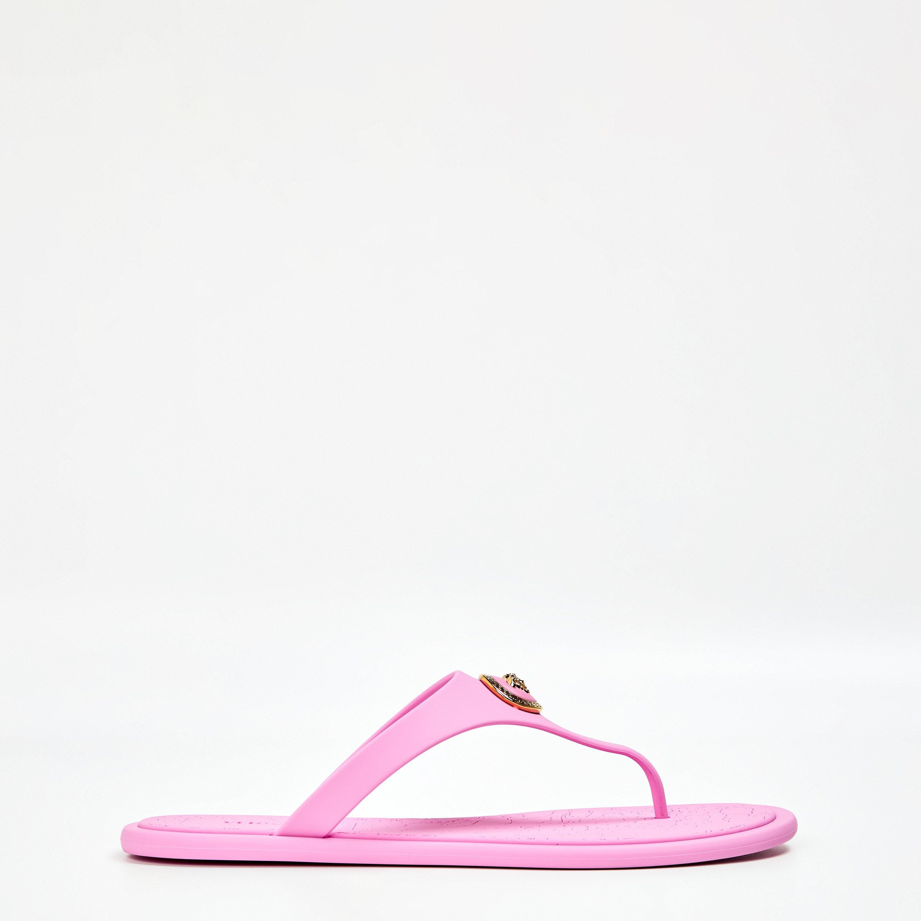 Alia Rubber Flat Sandals