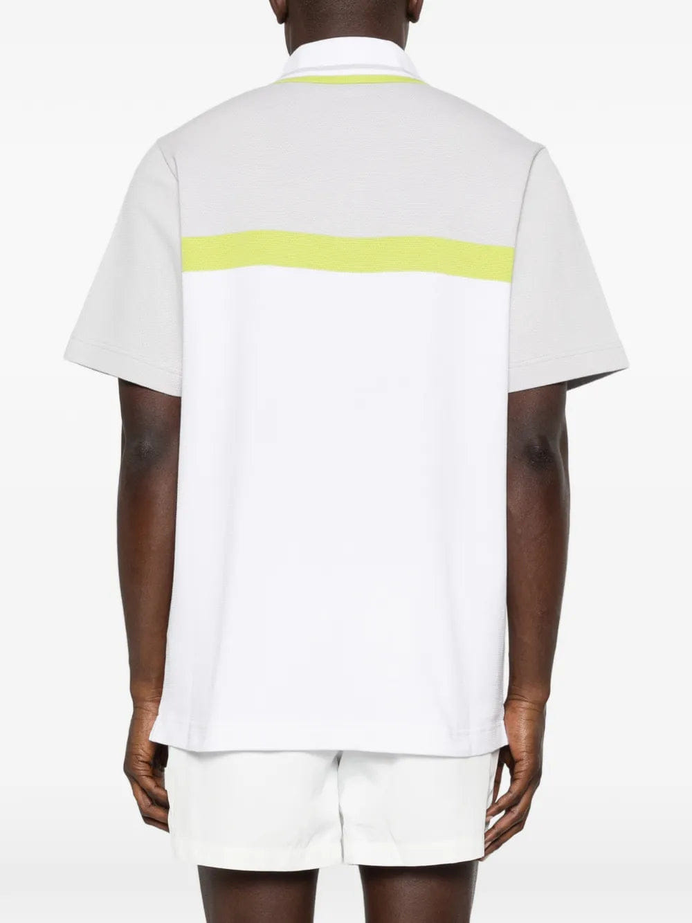 Casablanca colour block zip polo shirt