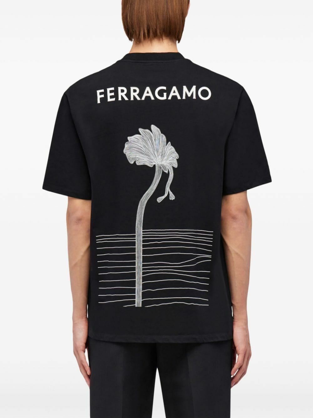 Ferragamo Printed Cotton T-Shirt