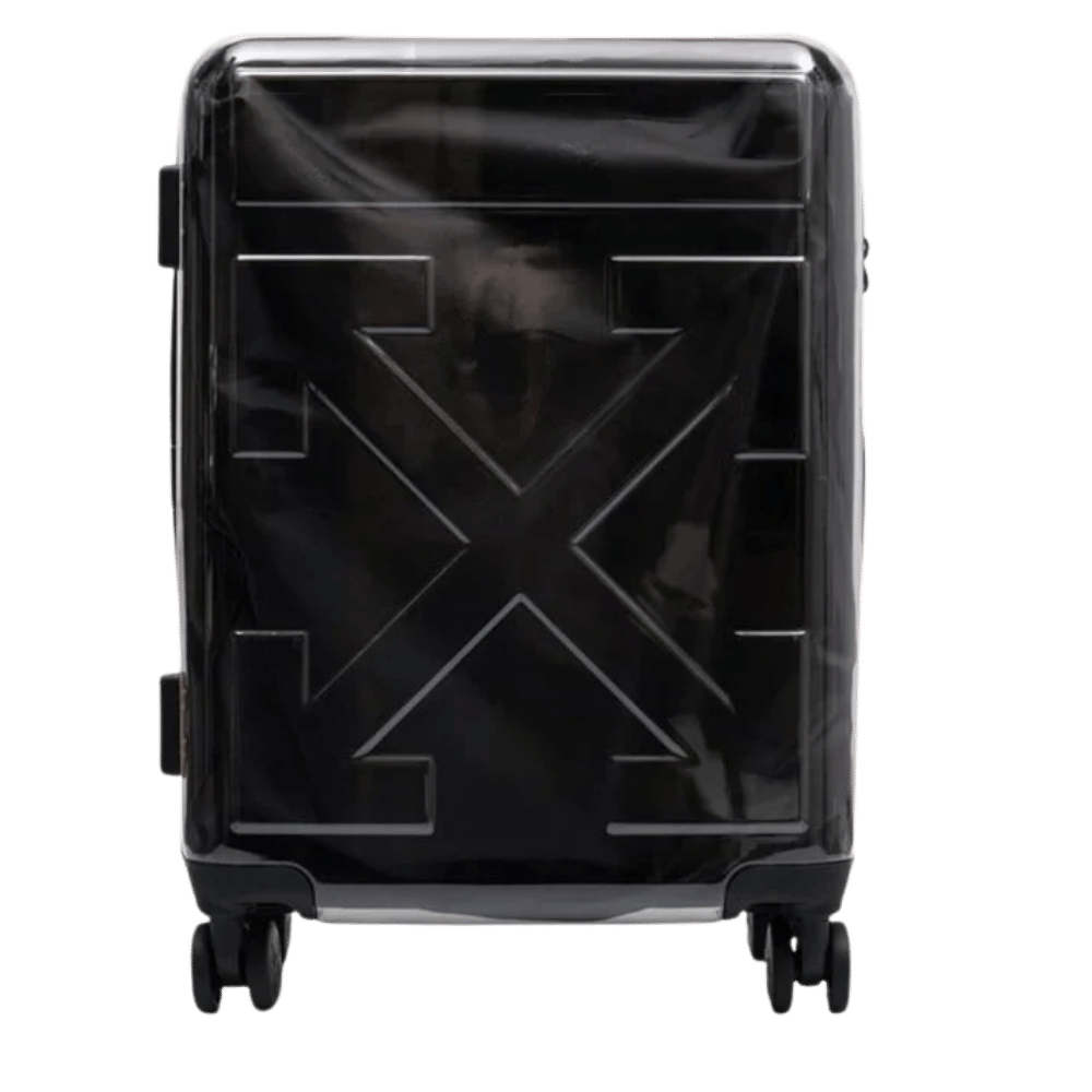 OFF WHITE Unisex Black Arrow Motif Trolley Case