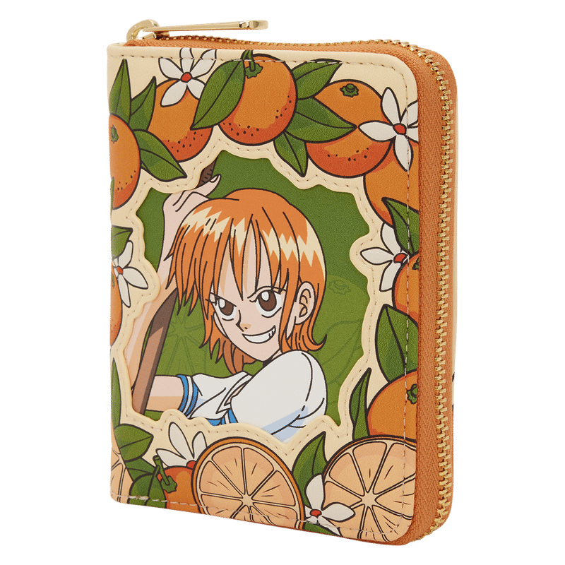 One Piece Exclusive Nami & Tangerines Zip Around Wallet