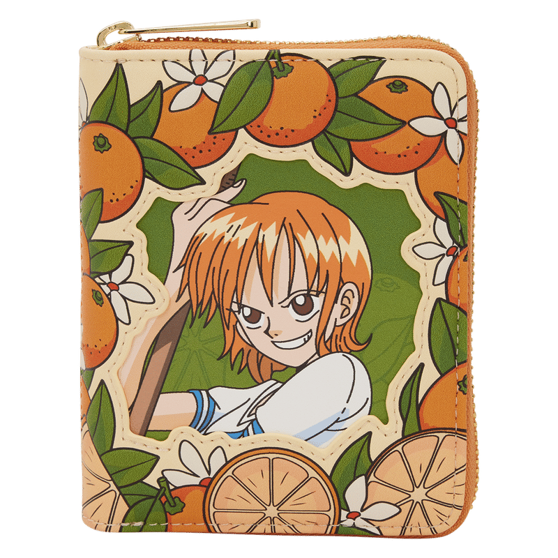One Piece Exclusive Nami & Tangerines Zip Around Wallet