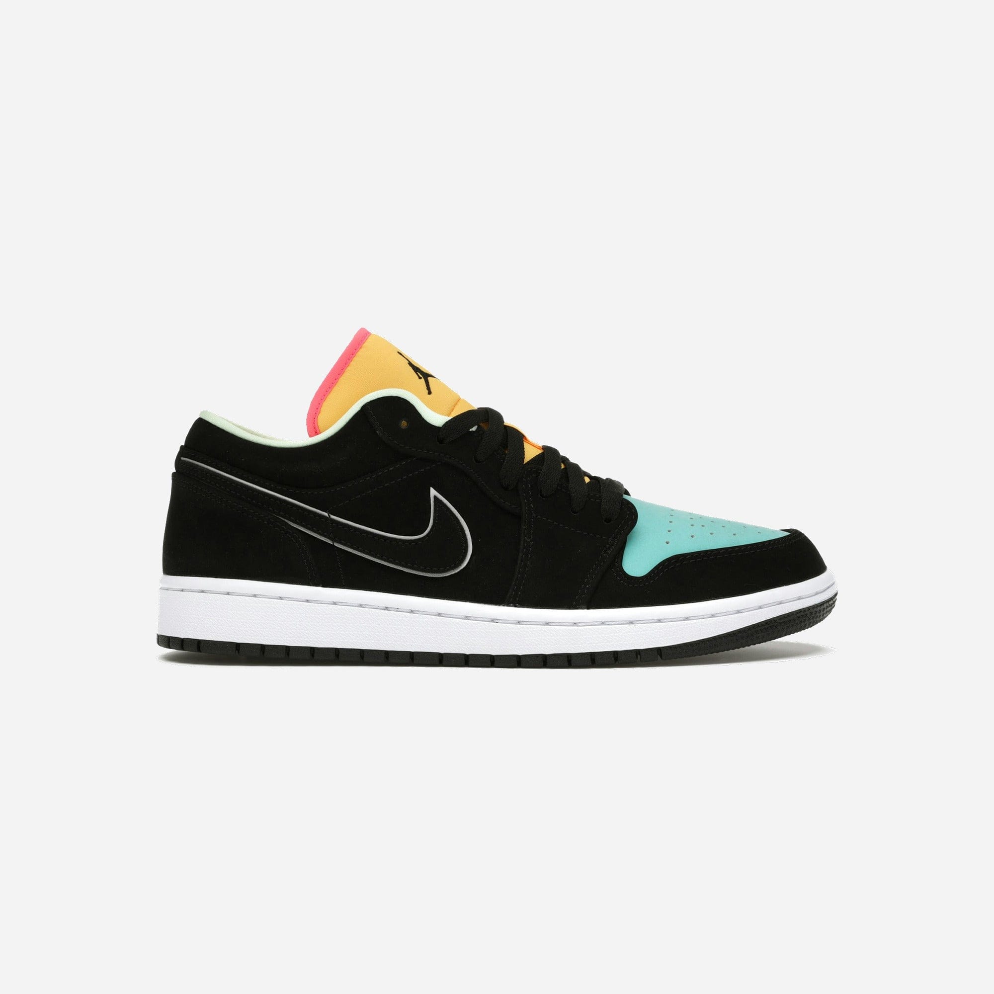 Nike Air Jordan 1 Low Black Aurora Green Laser Orange