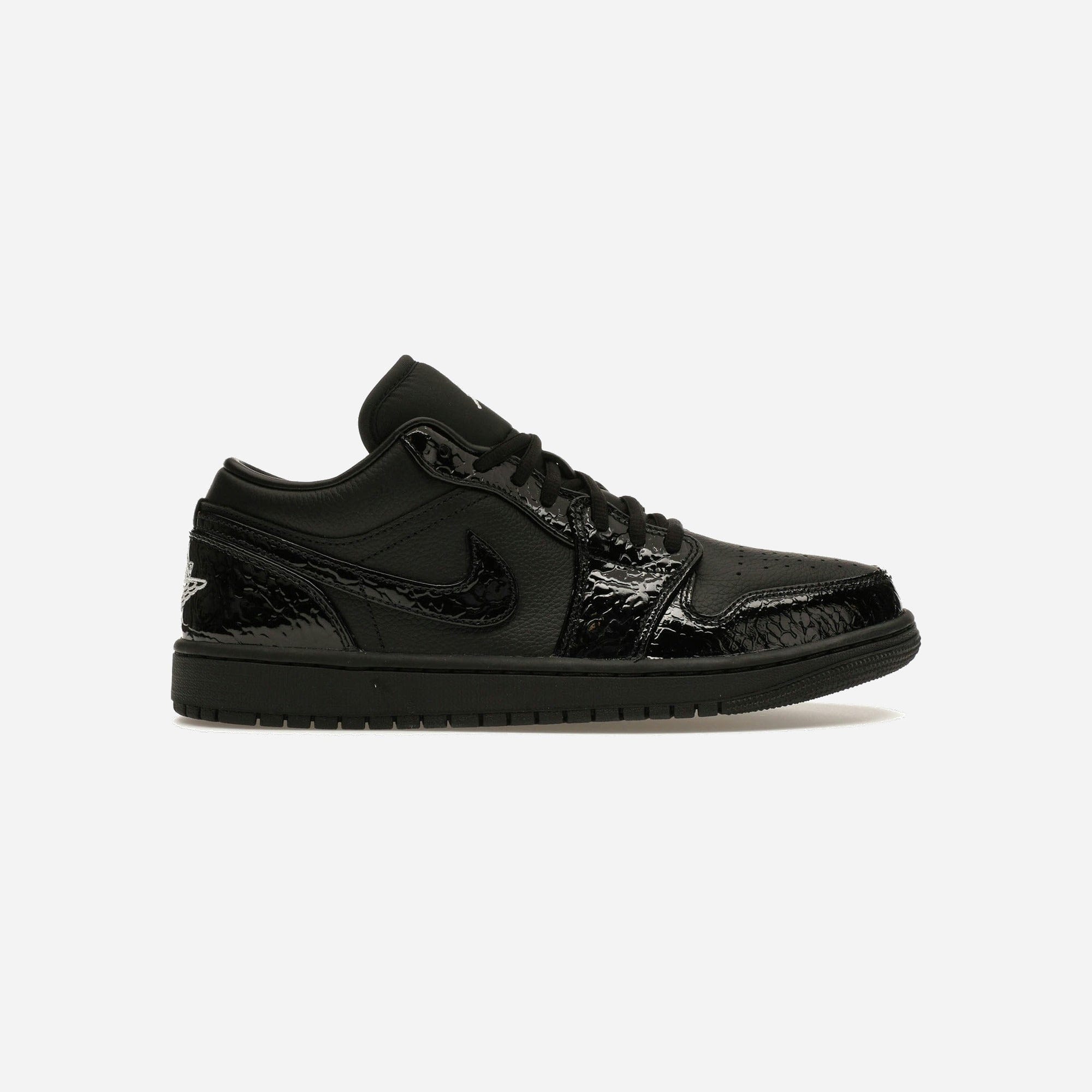Nike Air Jordan 1 Low SE Patent Elephant Black WMNS