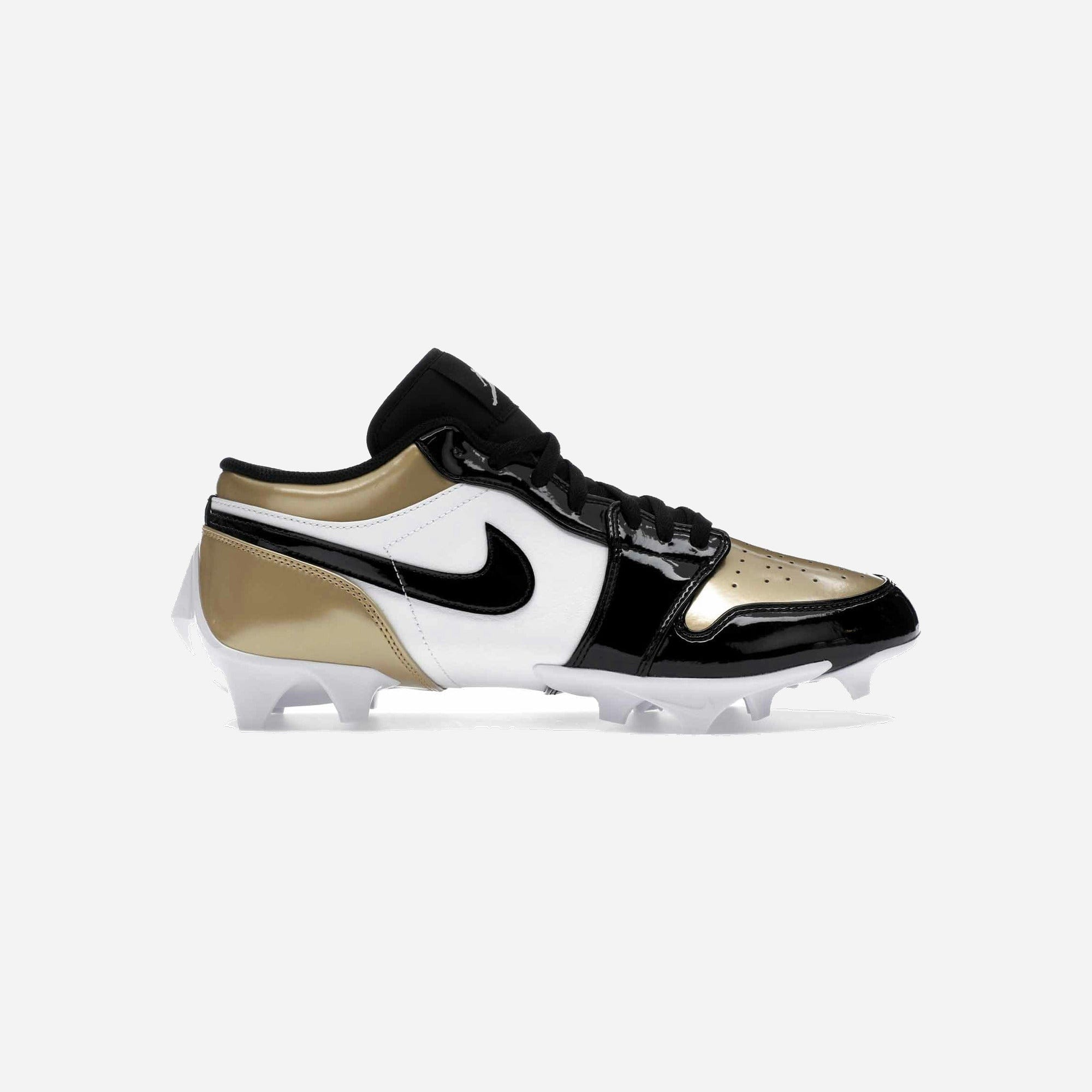 Nike Air Jordan 1 Low TD Cleat Patent Gold Toe