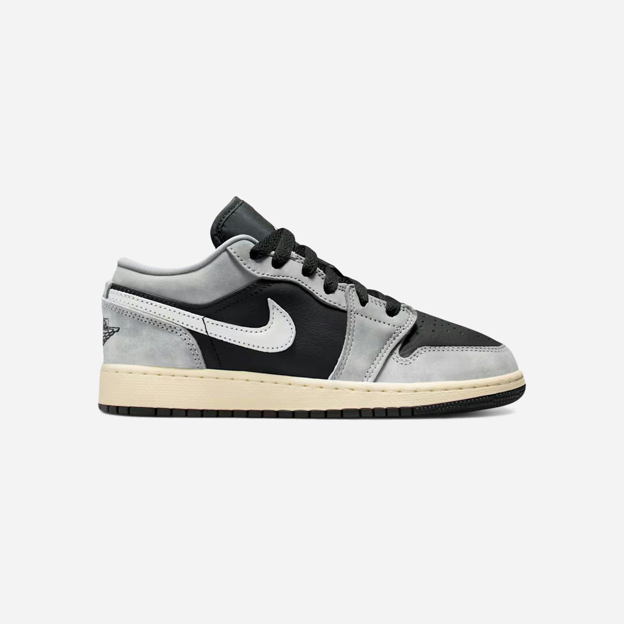 Nike Air Jordan 1 Low SE Light Smoke Grey Sail Muslin Black GS