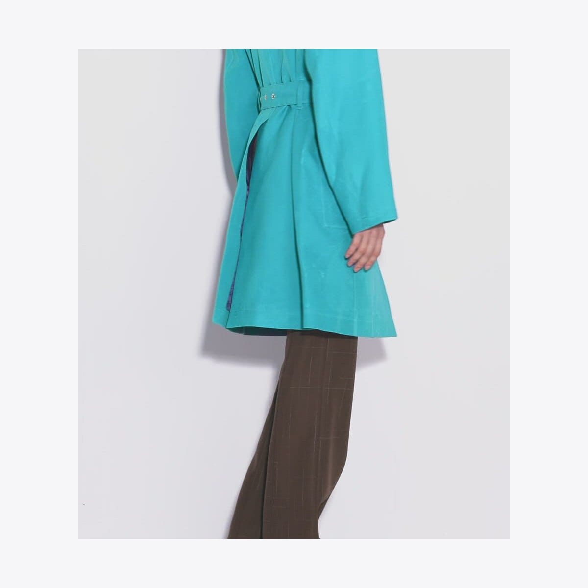 Waxed Canvas Trench Coat